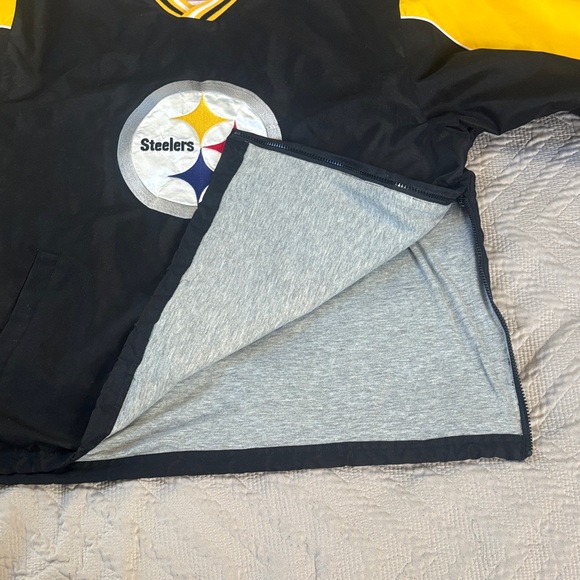 NFL Steelers Striped Collar and Sleeve Jacket - Picture 9 of 13